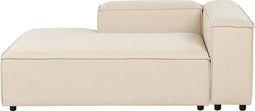 ARDAL - Chaise longue - Beige - Rechtszijdig - Polyester