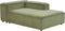 ARDAL - Chaise longue - Groen - Linkszijdig - Corduroy