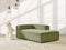 ARDAL - Chaise longue - Groen - Linkszijdig - Corduroy