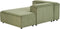 ARDAL - Chaise longue - Groen - Linkszijdig - Corduroy