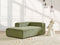 ARDAL - Chaise longue - Groen - Rechtszijdig - Corduroy