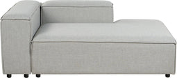 ARDAL - Chaise longue - Lichtgrijs - Linkszijdig - Polyester