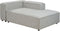 ARDAL - Chaise longue - Lichtgrijs - Linkszijdig - Polyester