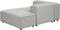 ARDAL - Chaise longue - Lichtgrijs - Linkszijdig - Polyester