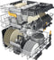 WHIRLPOOL W8IHP42L - Inbouw vaatwasser 60cm - 14 couverts 42 dB(A) - zwart glas