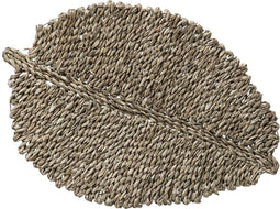 Ronde placemat zeegras naturel - 48 x 33 cm - Tafel onderleggers