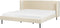 ARETTE - Tweepersoonsbed - Beige - 180 x 200 cm - Fluweel