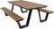 Arezzo picknickset rechthoek polywood teaklook