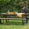Arezzo picknickset rechthoek polywood teaklook