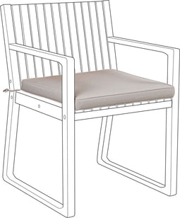 SASSARI - Tuinkussen - Taupe - 46 x 46 cm - Polyester