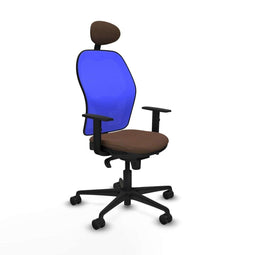 Jorquera Piqueras y Crespo 1D036N1 - Bureaustoel - Hoofdsteun - Blauw Donkerbruin