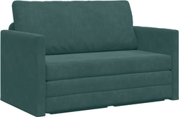 vidaXL - Vloerlits - 2-in-1 - Donkergroen - 124x204x61 - cm - Velvet