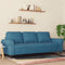 vidaXL - Driezitsbank - 180 - cm - fluweel - blauw