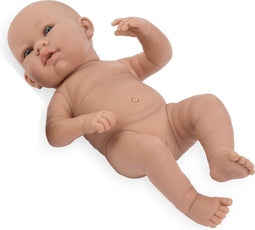 Arias baby pop blank REAL BABY 42 cm meisje bloot