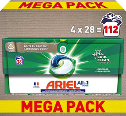 Ariel All-in-1 Wasmiddel Pods - Original - Voordeelverpakking 4 x 28 Wasbeurten