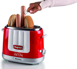 Ariete 0206/00 - 50's Style Hotdog maker - 650 Watt - 2 Sleuven - Rood