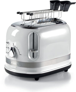 Ariete 0419/01 | Moderna broodrooster | 2 sneden | 6 standen | tostiklemmen | 815 Watt | wit