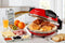 Ariete 0917/00 - PIZZA IN 4 'MINUTES - pizzaoven - 1200W - timer - diameter 32 cm - tot 400°C - rood