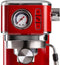 Ariete 1381/13 Moderna - Espressomachine/Pistonmachine - 15 bar - inhoud 1.1 liter - Manometer - Rood