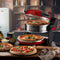Ariete - PIZZERIA - dubbele pizzaoven - 2300W - 2 pizza's tegelijk - max. 400 °C - rood