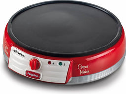 Ariete Retro 202/00 Partytime - Pannenkoekenmaker - Crêpe maker - 1000 Watt - Rood