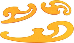 Aristo burmesterset - set 3-delig - oranje transparant kunststof - AR-5039