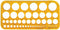 Aristo cirkelsjabloon - 1-36 mm - 45 cirkels - AR-5033
