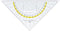 Aristo geodriehoek - 20 cm - met greep - transparant - AR-1555-2
