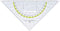 Aristo geodriehoek - 20 cm - met greep - transparant - AR-1555-2