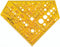 Aristo metaalbewerking sjabloon - afmetingen 155x155mm - met inktnoppen - oranje transparant - AR-5051