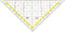 Aristo tekendriehoek - 22,5 cm - met greep - AR-1650/2