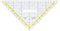 Aristo tekendriehoek - 22,5 cm - met greep - AR-1650/2