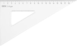 Aristo tekendriehoek - GEOCollege - schaalverdeling 20cm - hoek 60 graden - AR-23620