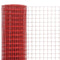 vidaXL Draadgaas vierkant 25x1.5 m staal met PVC coating rood