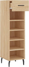 vidaXL - Schoenenkast - 30x35x105 - cm - bewerkt - hout - sonoma - eikenkleurig