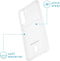 iMoshion Hoesje Geschikt voor Samsung Galaxy S21 FE Hoesje Met Pasjeshouder - iMoshion Softcase Backcover met pashouder - Transparant