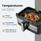 Siliconen Airfryer Bakjes - Hittebestendig - Antiaanbak - Zwart + Grijs (2 stuks)