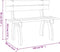 vidaXL - Tuinbank - 150 - cm - geïmpregneerd - grenenhout