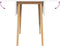 vidaXL - Eettafel - massief - hout - naturel - rubber
