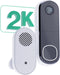 Arlo 2K draadloze video deurbel met camera & gong, 1 deubelset, wit