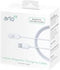 Arlo magnetische stroomkabel voor binnen (wit) - STROOMKABEL - Arlo Gecertficieerd Accessoire - 2,4 m magnetische stroomkabel - Compatibel met Arlo Ultra 2 (+XL), Pro 5, Pro 4 (+XL), Pro 3, Go 2 beveiligingscamera's & floodlight - VMA5000C-100EUS