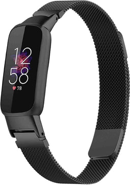 iMoshion Bandje Geschikt voor Fitbit Luxe Maat S - iMoshion Milanees magnetische band - Zwart
