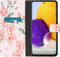 iMoshion Hoesje Geschikt voor Samsung Galaxy A72 Hoesje Met Pasjeshouder - iMoshion Design Softcase Bookcase - Meerkleurig / Blossom Watercolor