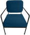 Armstoel DKD Home Decor Blauw Metaal 62 x 76 x 76 cm 55,5 x 72 x 71 cm