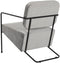 Armstoel DKD Home Decor Grijs Metaal 62 x 76 x 76 cm 55 x 71 x 72 cm