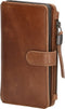 Hide & Stitches Porto Telefoontasje - 5 Creditcardvakken - Bruin