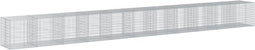 vidaXL - Schanskorf - 1100x100x100 - cm - gegalvaniseerd - ijzer - zilverkleurig