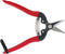 ARS Fruitschaar met Antislip Handgreep - Rood - Rechte Bek - 17 cm