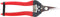 ARS Fruitschaar met Antislip Handgreep - Rood - Rechte Bek - 17 cm