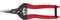 ARS Fruitschaar met Antislip Handgreep - Rood - Rechte Bek - 17 cm